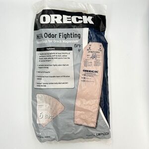 Oreck Magnesium HEPA Odor Fighting Vacuum Bags Type LW LWPK60H 4-Pack Tan